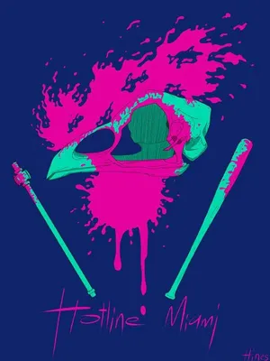 Hotline Miami | Ретро, Игровые арты, Ретро рисунки