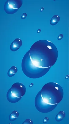 Обои Cool blue iPhone wallpaper with water droplets на телефон Android,  1080x1920 картинки и фото бесплатно