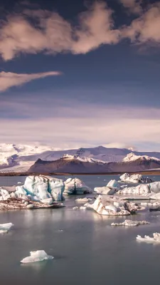 Обои Йокюльсадлон Лагуна, 4k, 5k, Исландия, горы, лед, небо, Jökulsárlón  Lagoon, 4k, 5k wallpaper, 8k, Iceland, mountains, ice, sky, ОС #6291