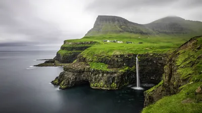 Картинка Исландия Brúarfoss Waterfall Горы Природа 2560x3413