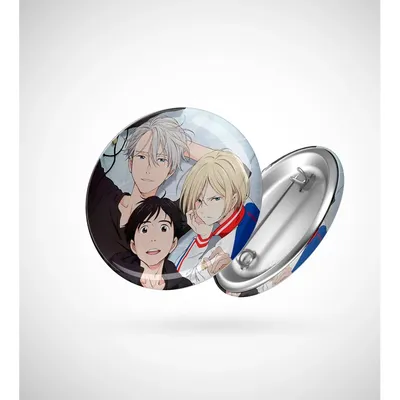 Набор значков \"Yuri!!! on Ice. Юри!!! на льду. Юрий на льду\" аниме, яой,  манга | AliExpress