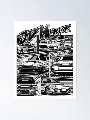 1980s JDM cars t-shirt print design by Midjourney : r/midjourney