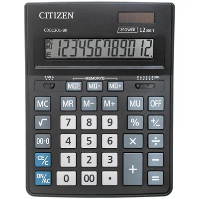 Настольный калькулятор Citizen, 10-разрядный, SDC810NR, черный - купить с  доставкой по выгодным ценам в интернет-магазине OZON (167011817)