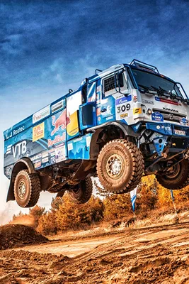 Фотографии КАМАЗ Грузовики 309 SilkWay Dakar HDR машина 640x960