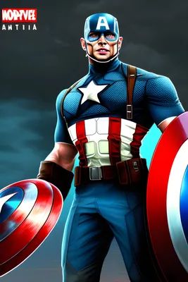 my picture and captain America | Wallpapers.ai