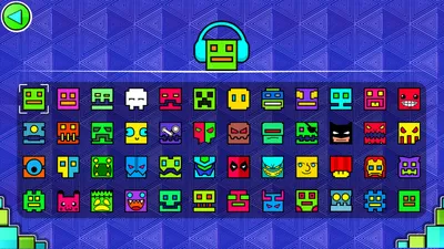 Картинка для торта Геометрия Дэш (Geometry Dash) geom005 печать на сахарной  бумаге