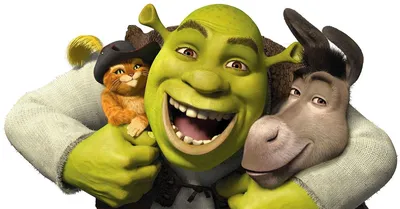 Обои на рабочий стол Shrek, Шрек, кот в сапогах сидит на осле, обои для  рабочего стола, скачать обои, обои бесплатно