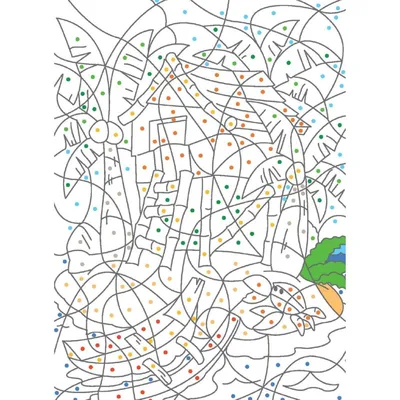 Раскраска по цифрам для детей 6 лет - картинки скачать и распечатать
