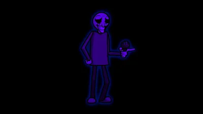 Download Angry Baldi On Black Background Wallpaper | Wallpapers.com