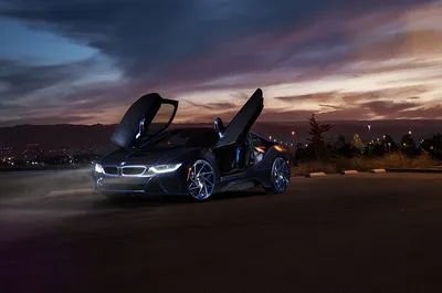 Фото BMW i8 Aristo Collection SS Ночь машина