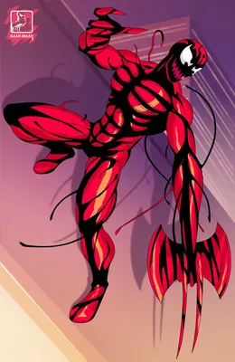 spiderman venom carnage merge by *darkartistdomain @ deviantArt.com |  Symbiotes marvel, Symbiote spiderman, Spiderman artwork