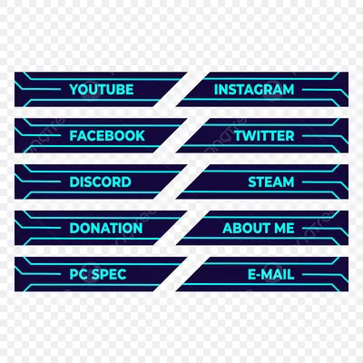 Panels Twitch PNG и картинки пнг | рисунок Векторы и PSD | Бесплатная  загрузка на Pngtree