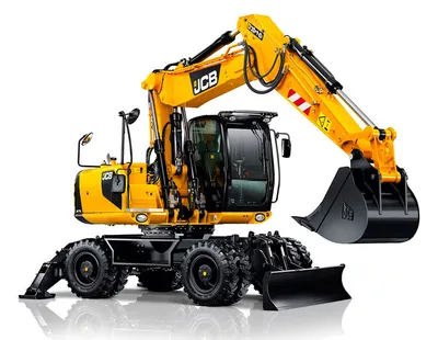 Колесный экскаватор JCB JS160W: обзор и технические характеристики