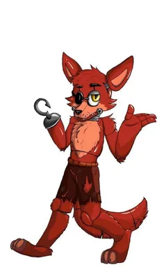 Картинка фнаф малыш pirate foxy (пират фокси) ❤ для срисовки