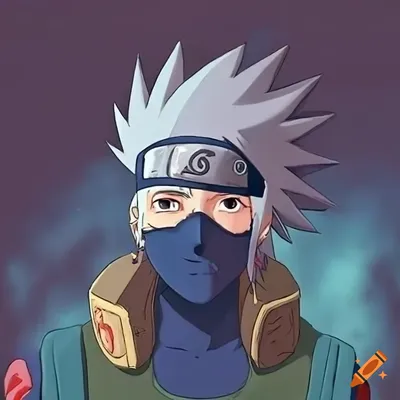 Kakashi hatake from naruto anime with sharingan on Craiyon