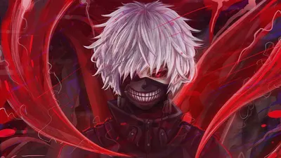 Обои на рабочий стол Канеки Кен / Kaneki Ken из аниме Tokyo Ghoul /  Токийский Гуль, by ElizaLento, обои для рабочего стола, скачать обои, обои  бесплатно