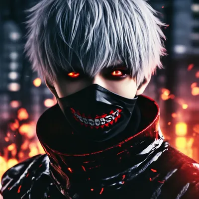 Обои на рабочий стол Канеки Кен / Kaneki Ken из аниме Tokyo Ghoul /  Токийский Гуль, обои для рабочего стола, скачать обои, обои бесплатно