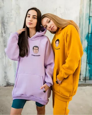 Худи oversized LONG с вышивкой - 2.0