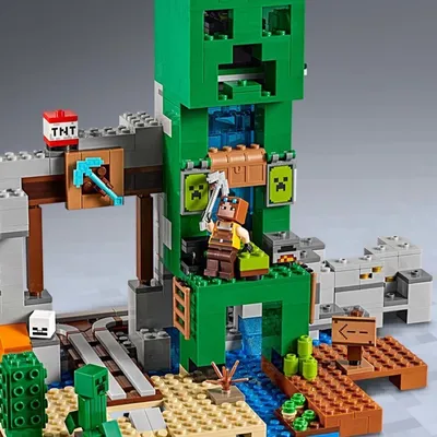 Конструктор LEGO Minecraft Шахта крипера 21155 купить по цене 31490 ₸ в  интернет-магазине Детский мир