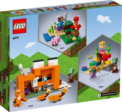 LEGO Minecraft The Fox Lodge House 21178 Animal Toys with Drowned Zombie  Figure, Birthday Gift for Kids, Boys and Girls Age 8 Plus Years Old,  Building Sets - Amazon Canada