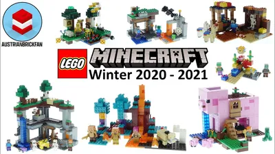 All Lego Minecraft Sets Winter 2020-2021 - Lego Speed Build Review - YouTube