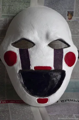 Маска Марионетки ФНАФ FNAF Marionette mask puppet Five Nights at Fredd  купить в интернет-магазине Ярмарка Мастеров по цене 4499 ₽ – H5K0DRU |  Карнавальные маски, Москва - доставка по России