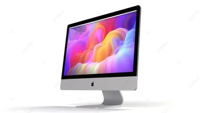 монитор компьютера в стиле Imac 3d визуализирует пустой экран и копирует  пространство на белом фоне, компьютер пк, настольный ПК, клавиатура фон  картинки и Фото для бесплатной загрузки