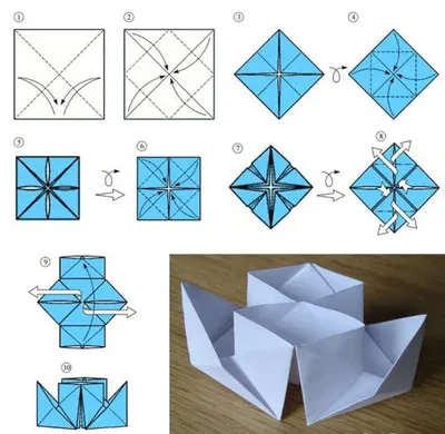 Мастер-класс по оригами. Создание фигурок из бумаги.