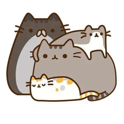 Вафельная картинка Коты Пушин (Pusheen) ᐈ Купить в Киеве | ZaPodarkom