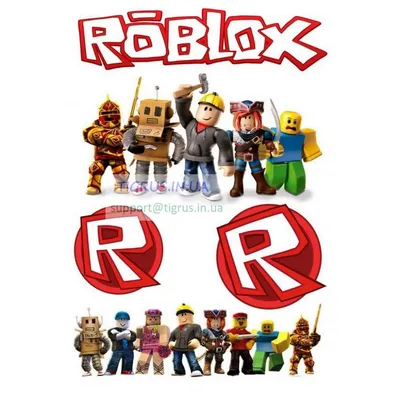 Вафельна картинка Roblox на торт ᐈ Купити в Києві | ZaPodarkom