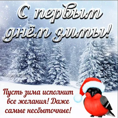 С 1 декабря 2021 — поздравления в стихах и прозе с первым днем зимы —  открытки и картинки / NV