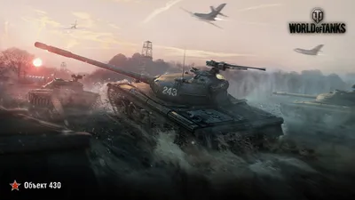 Картинки world of tanks, obj 430, объект 430 - обои 1366x768, картинка  №108392