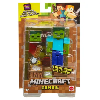 Фигурка Зомби Майнкрафт Minecraft Comic Mode Zombie Action Figure  (ID#1119026594), цена: 1699 ₴, купить на Prom.ua