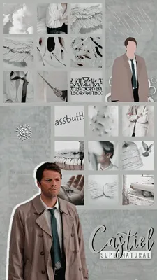 Supernatural Castiel Aesthetic Wallpaper