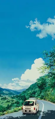 Иллюстрация из мира Хаяо Миядзаки | обои на телефон | Studio ghibli  background, Scenery wallpaper, Landscape wallpaper