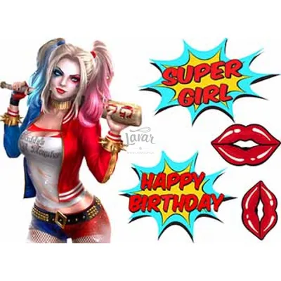 Karnaval Land Карнавальный костюм Harley Quinn взрослый женщине, комплект