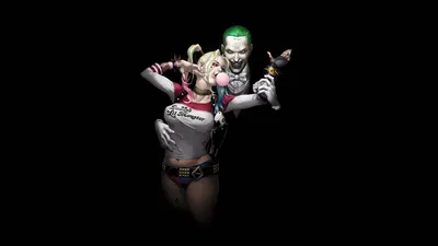 Живые обои Harley Quinn with Bat / скачать на рабочий стол