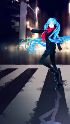 Обои на рабочий стол Вокалоид Хатсуне Мику / Hatsune Miku лежит на  циферблате, обои для рабочего стола, скачать обои, обои бесплатно