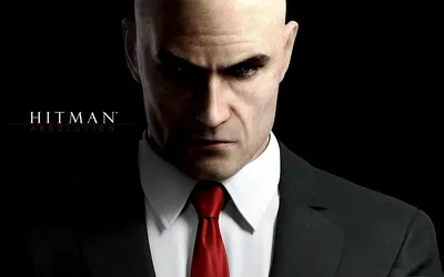 Агент 47 с серьезным взглядом из игры hitman absolution - обои на телефон