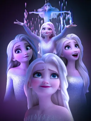 Frozen - Disney movie - Elsa - deviation, on fire