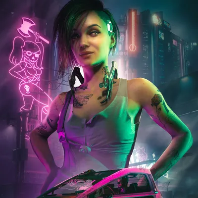 Живые обои Girl Cyberpunk / скачать на рабочий стол