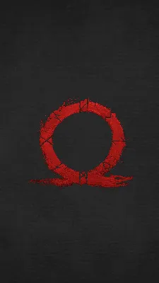 Download wallpaper 1440x2630 god of war, omega, logo, video game, minimal,  samsung galaxy note 8, 1440x2630 hd background, 2389