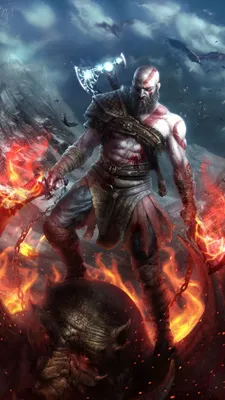 Картинки God of War Мечи Мужчины Воители Фэнтези Игры