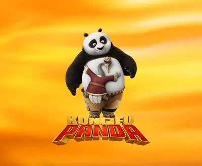 Картинка на телефон: Кунг-фу Панда, синий фон, Kung Fu Panda