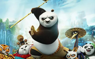 Купить постер (плакат) Kung-Fu Panda на стену для интерьера (артикул 111044)