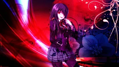 аниме, аниме девушки, Date A Live, Tokisaki Kurumi, оружие, пистолет,  длинные волосы, HD обои | Wallpaperbetter