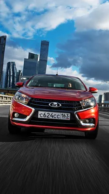 Images Lada Vesta Motion Cars Front 1080x1920