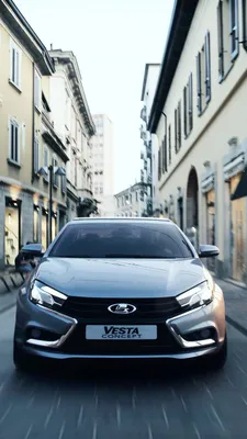 Скачать 938x1668 lada, vesta, 2180, концепт, седан, серебристый обои,  картинки iphone 8/7/6s/6 for parallax