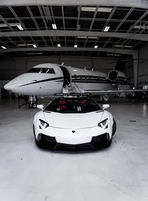 Заставка на телефон: lamborghini aventador, lamborghini, самолет