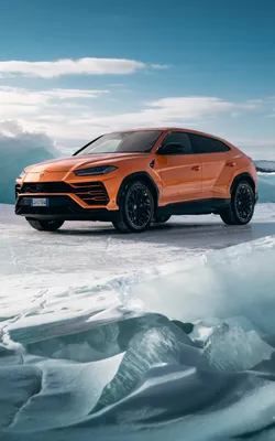 Картинка Yellow Lamborghini Urus Super SUV на телефон iPhone 6 Plus